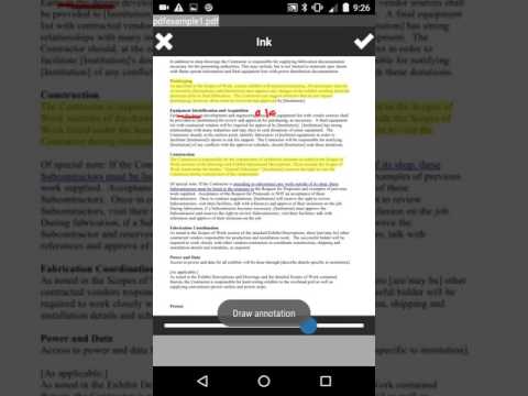 AndroPDF editor for PDF files Video