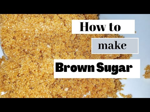 HOW to MAKE  BROWN SUGAR at home/ Homemade brown sugar