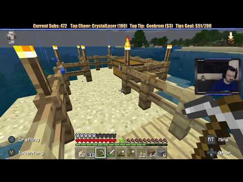 Minecraft "Chill Stream" Feb. 9, 2019 pt2 - An Epic Water Fountain!