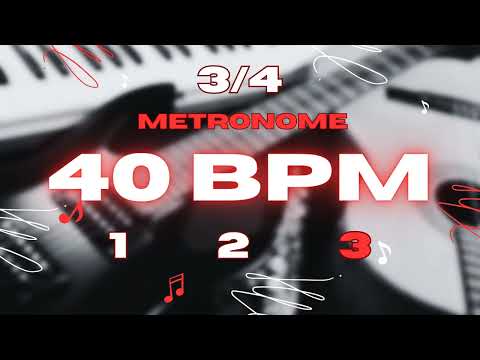 40 BPM - 3/4 & 3/8 Metronome