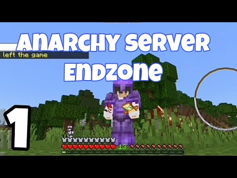 I joined an anarchy server in Mcpe Heres what happened! | Lets play Minecraft Anarchy Endzone Ep 1