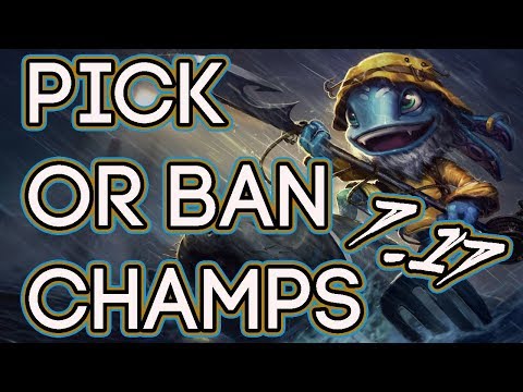 Pick Or Ban Champions For Patch 7.17 | God Tier Champs S7 Patch 7.17
