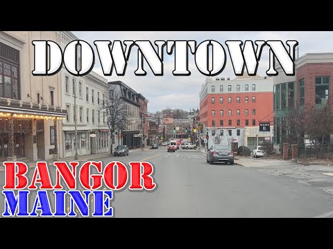 Bangor - Maine - 4K Downtown Drive