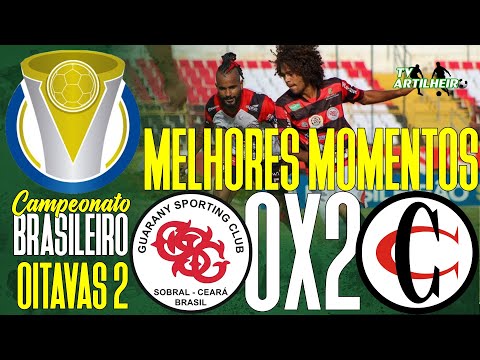 [Série D '21] Oitavas 2 | Guarany SC/CE 0 X 2 Campinense/PB | Melhores Momentos | TV ARTILHEIRO