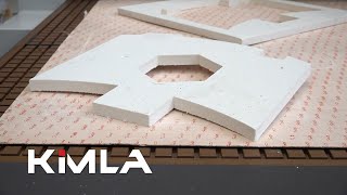 Insulating material cutting on Kimla CNC Cutter