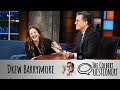 Drew Barrymore Takes The Colbert Questionert