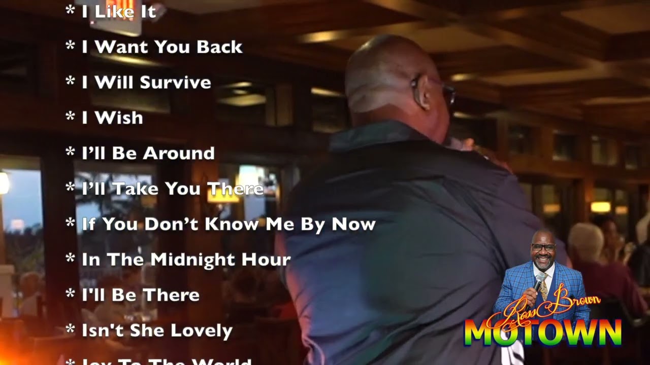 Promotional video thumbnail 20 for Motown Ross Brown Solo/Duo/Trio/Band