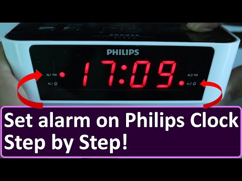 How to set alarm on Philips Clock Radio