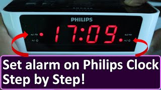How to set alarm on Philips Clock Radio