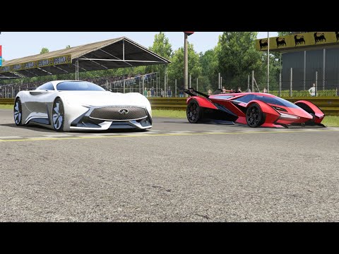 Infiniti Vision GT  vs Lamborghini V12 Vision GT at Monza Full Course