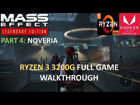 Mass Effect 1:Legendary Edition Full Game Walkthrough w/ Ryzen 3 3200G (Part-4 Noveria)