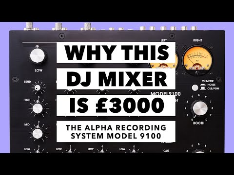 Alpha Recording System MODEL9100B 4-Channel Rotary DJ Mixer with Wooden Sides (limited silver edition) image 5