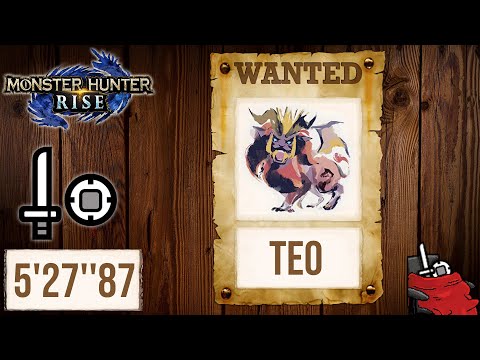 MH Rise | Solo Teostra  (Sword and Shield | SnS) - 5'27''87