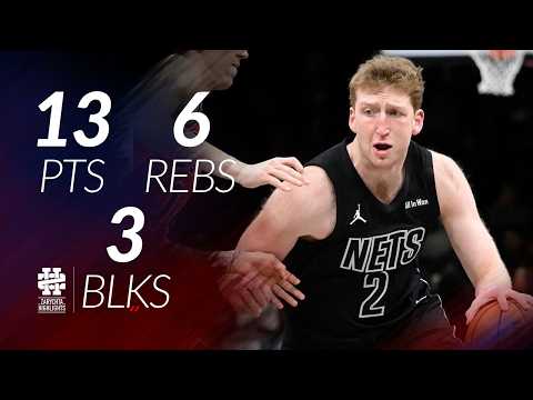 Danny Wolf 13 pts 6 rebs 3 blks vs Bulls 25/26 season