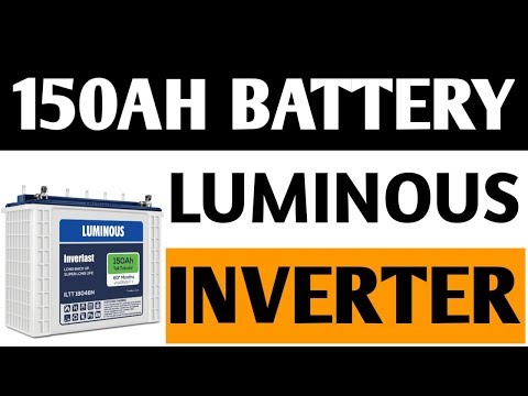 Luminous 150ah inverter batteries