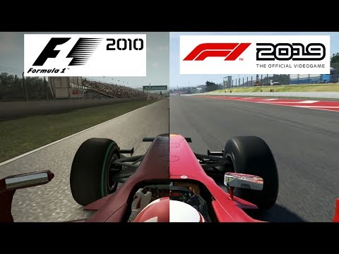 F1 2019 Vs F1 2010 - Ferrari F10 Hotlap Comparison