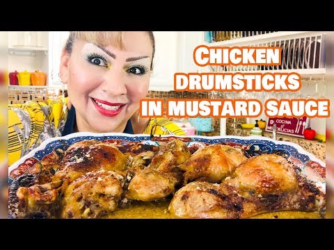 Chicken Drumsticks in Mustard Sauce