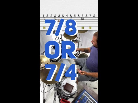 Is This Drum Beat In 7/8 or 7/4? ...The Debate!