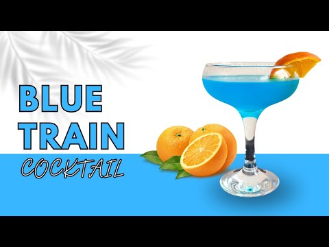 The Blue Train: A Refreshing Gin Cocktail with a Pop of Color