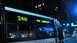 preview picture of video 'Coach USA: NovaBus RTS-06 #2552 Route 24A @ Broad Street & Raymond Boulevard!'