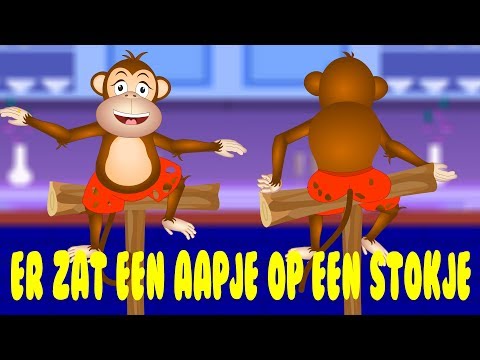 Er Zat Een Aapje Op Een Stokje video