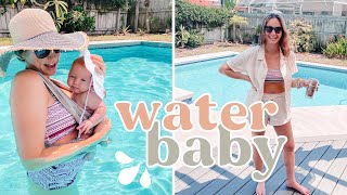 Baby's First Time in the Pool & Our New Favorite Baby Wrap! — A Sunny FL Labor Day in The Life VLOG
