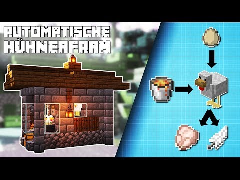 Automatische Hühnerfarm bauen Minecraft deutsch 🐔 Minecraft Tipps Tricks | Minecraft 1.14 Lets Play
