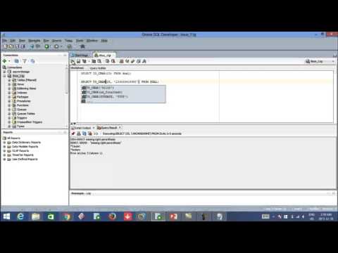 Administration de base de données Oracle 30 Conversion de types to char to number