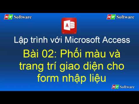 Bài 02: Lập trình với Microsoft Access và VBA Access - NT Software