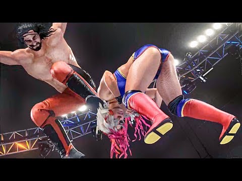 WWE 2k19: Alexa Bliss vs. Seth Rollins, MITB Intergender Gyaku Match