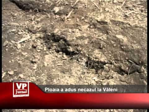 Ploaia a adus necazul la Văleni