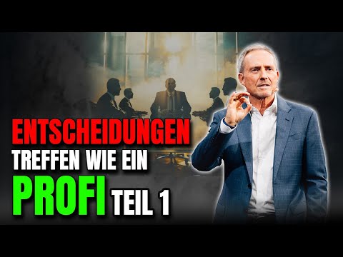 Entscheidungen treffen wie ein Profil (Teil 1)