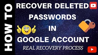 How to recover deleted Passwords, history and Bookmarks from Google Chrome | COMPLETE REAL RECOVERY