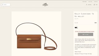 Buying Hermes Handbags Online | Hermes Kelly To Go Wallet ❤️Hermes Kelly WOC | No Purchase History