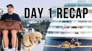 Day One on the Disney Cruise: What a start! 🛳♿️🐾
