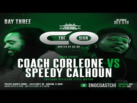 Coach Corleone vs Speedy Calhoun - NoCoastRaps | Chicago Division Title Match