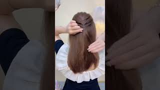 Download lagu CARA KEPANG RAMBUT TERBARU DAN KEKINIAN  ALA CEWE KOREA  #shorts 55 mp3