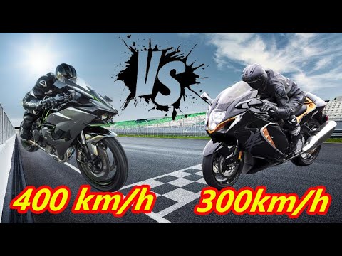 Kawasaki Ninja H2R VS Suzuki Hayabusa 2021|| Who's win.....?