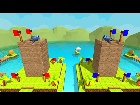 Castle Destruction🏰 Marble Race