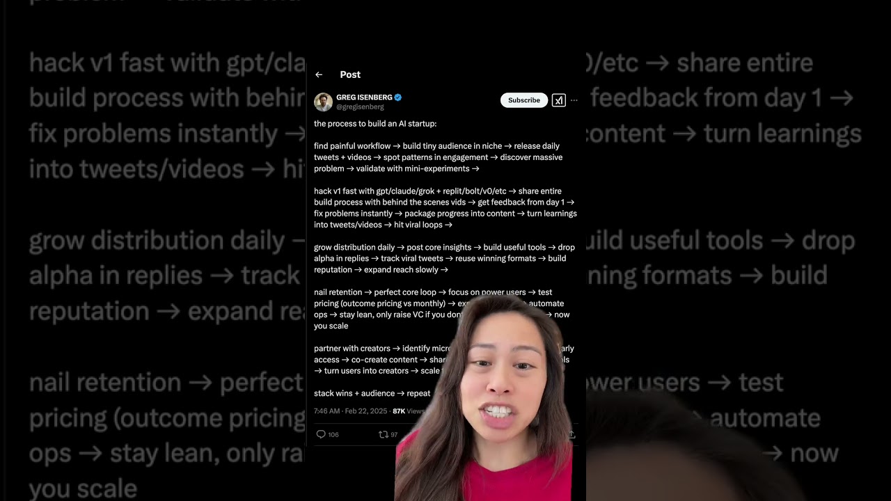 Greg Isenberg’s how to build AI startup 2025 playbook