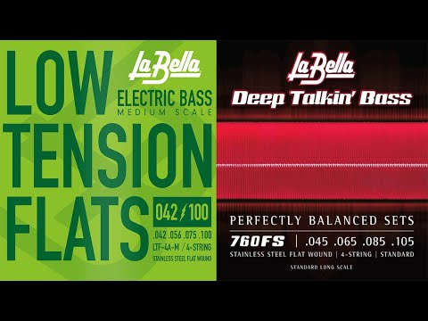 La Bella Low Tension VS Deep Talkin | Bass Flatwound Strings Comparison