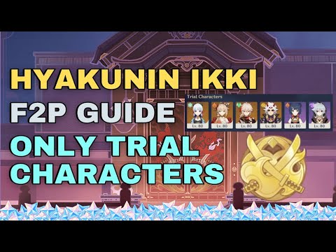Hyakunin Ikki Event Day 1 (F2P Guide) 2,000 Scores with Trial Characters Only | #Genshin V2.5