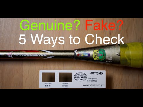 Genuine/Real or Fake Yonex racket? 5 easy ways to spot