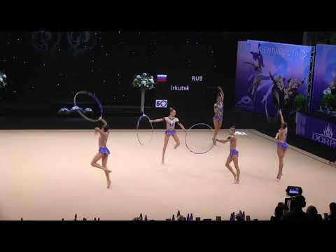 FIG Senior Group.Irkutsk.5xhoop.RUS 'Miss Valentine 2018'