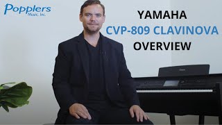 Video thumbnail for Yamaha CVP-809 Clavinova Digital Piano Overview and Demo Playing Examples | Popplers Music by Popplers Music