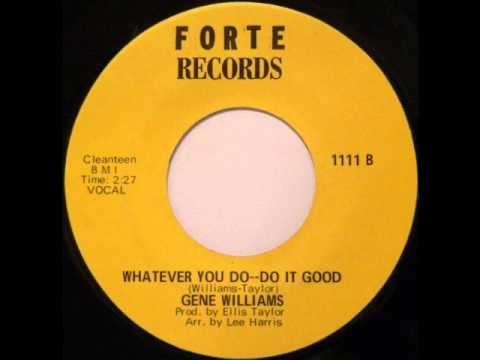 RARE DEEP FUNK: Gene Williams - Whatever You Do, Do It Good (Sample)