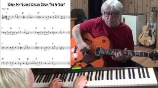 When My Sugar Walks Down The Street _Jazz guitar & piano cover - Yvan Jacques