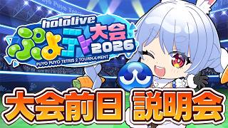 【＃ホロぷよテト大会】大会前日！説明会！！！！！！！！！！！！！！！ぺこ！【ホロライブ/兎田ぺこら】