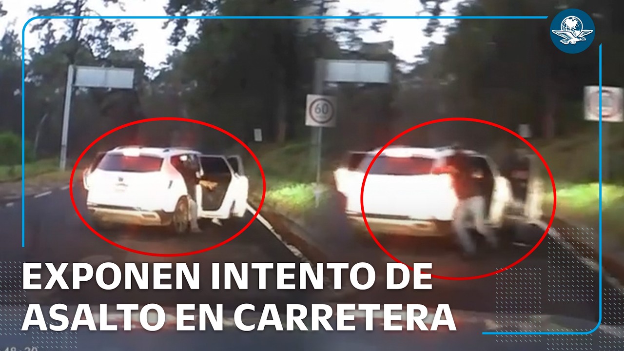 Mau Nieto exhibe intento de asalto en la carretera Cuernavaca-CDMX