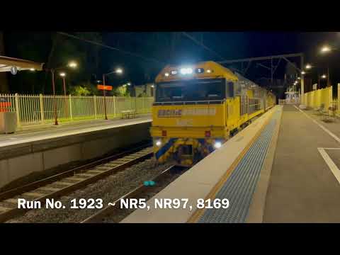 Freight Trains At Bulli Station NSW Australia (At Night)
